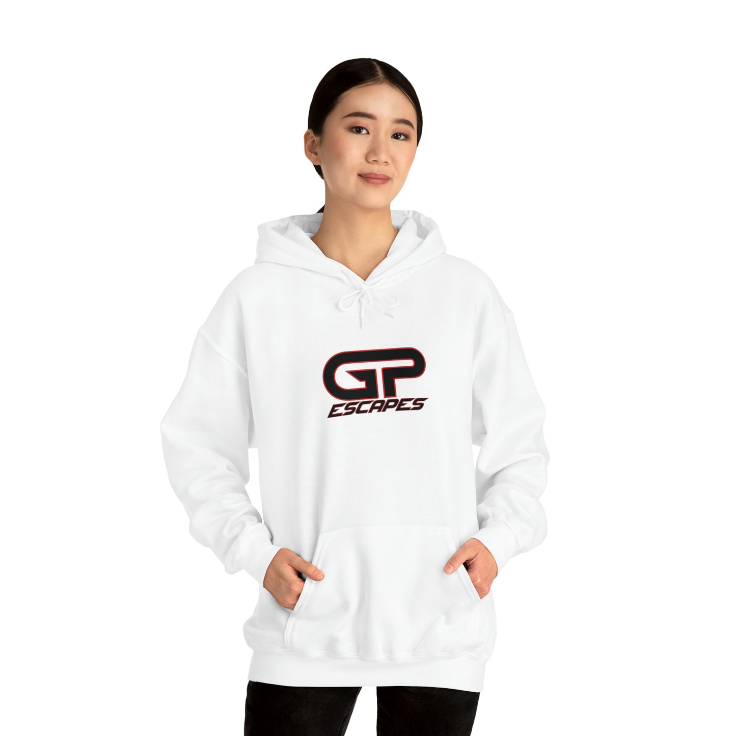 EscapesGP white hoodie