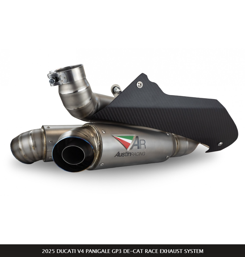 2025 DUCATI V4 PANIGALE GP3 DE-CAT RACE EXHAUST SYSTEM / Austin Racing
