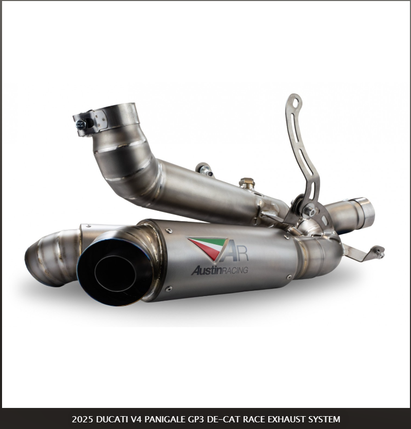 2025 DUCATI V4 STREETFIGHTER GP3 DE-CAT RACE EXHAUST SYSTEM