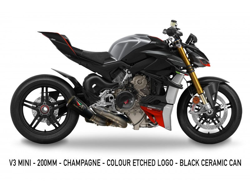 DUCATI V4 STREETFIGHTER 2020 - 2023 GP3 DE-CAT EXHAUST SYSTEM