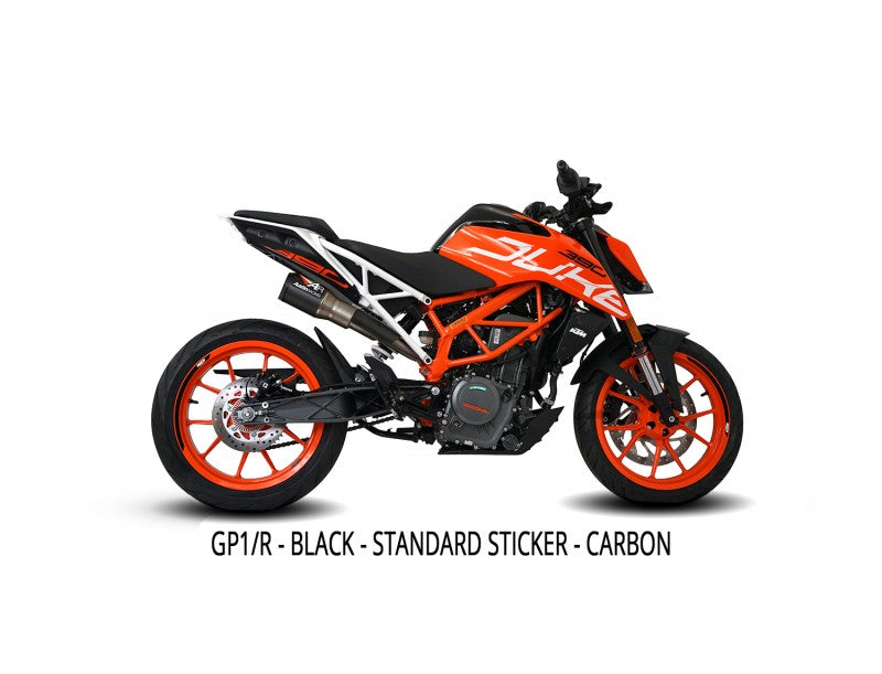 KTM DUKE 390 GP1 HI-SLUNG DE-CAT EXHAUST SYSTEM