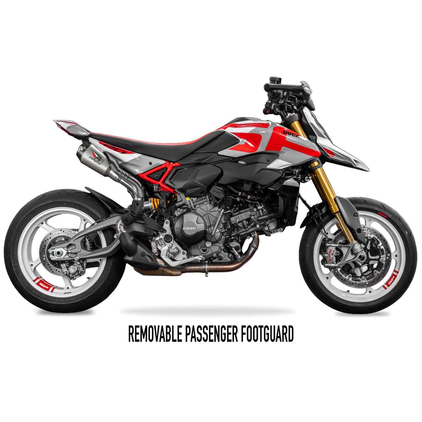2026 HYPERMOTARD V2 + SP dB COMPLIANT TITANIUM SLIP-ON