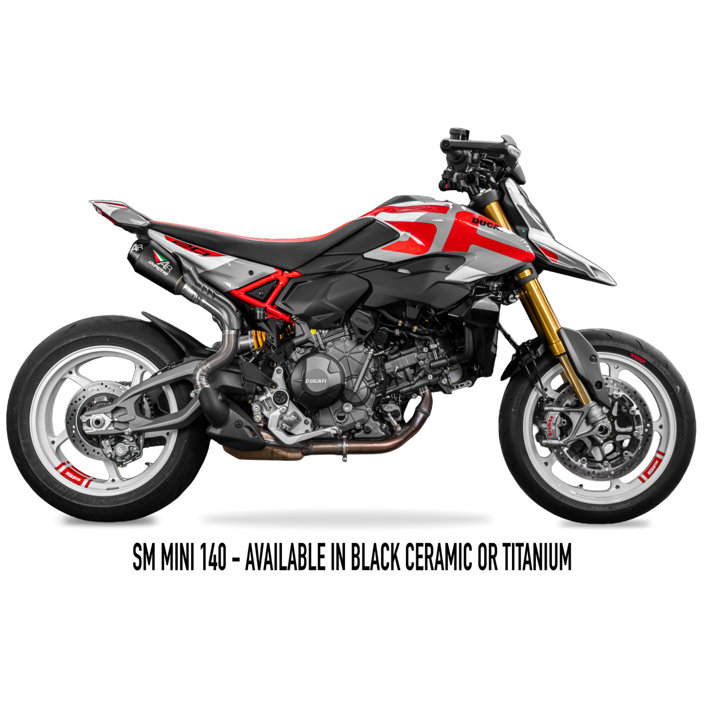 2026 HYPERMOTARD V2 + SP dB COMPLIANT TITANIUM SLIP-ON