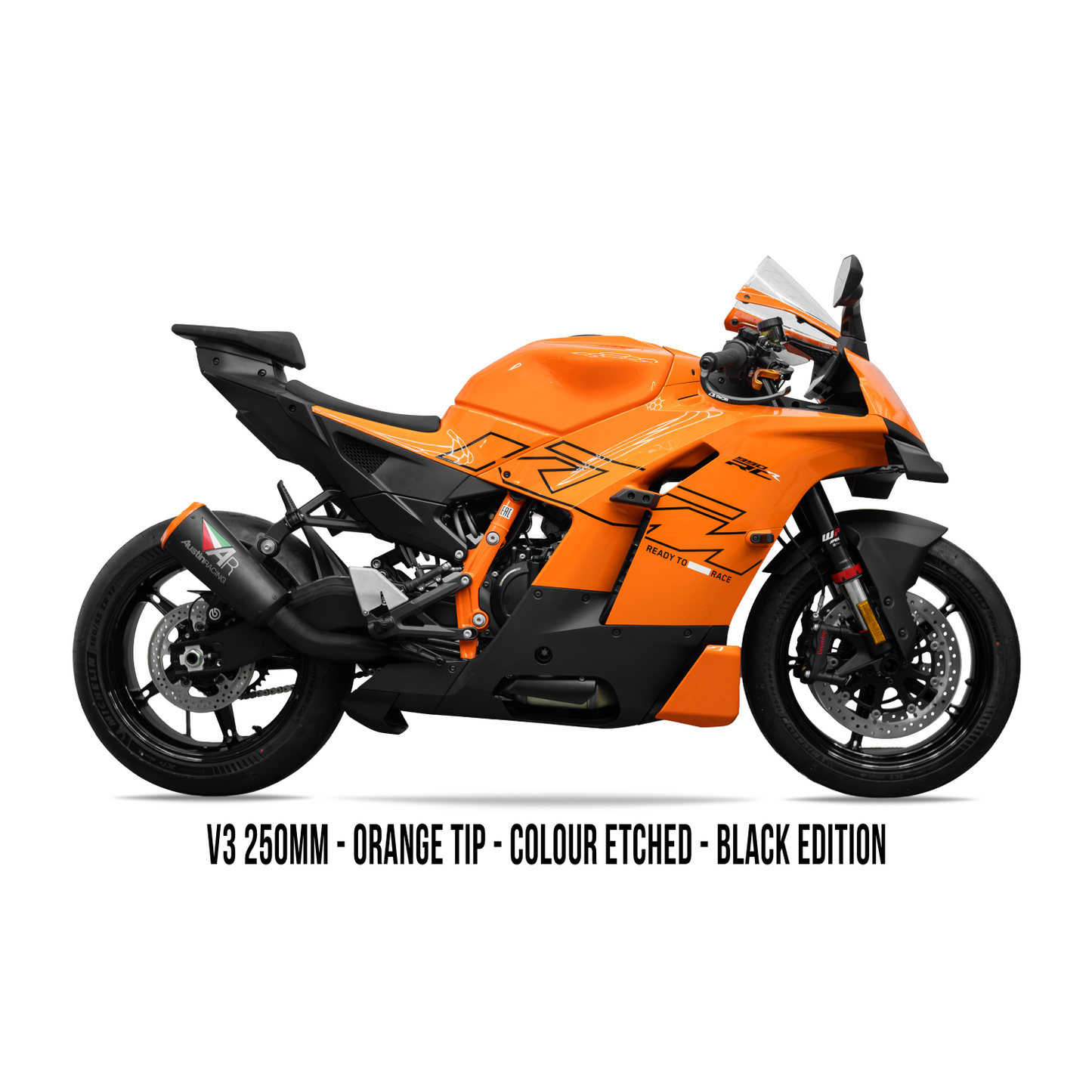 2026 KTM 990 RCR BOX DELETE & FULL TITANIUM BLACK EDITION EXHAUST SYSTEM