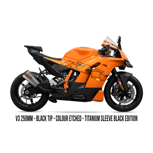 2026 KTM 990 RCR BOX DELETE & FULL TITANIUM BLACK EDITION EXHAUST SYSTEM