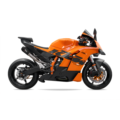 2026 KTM 990 RCR RS22 DUAL UNDERSEAT BOX DELETE TITANIUM EXHAUST SYSTEM