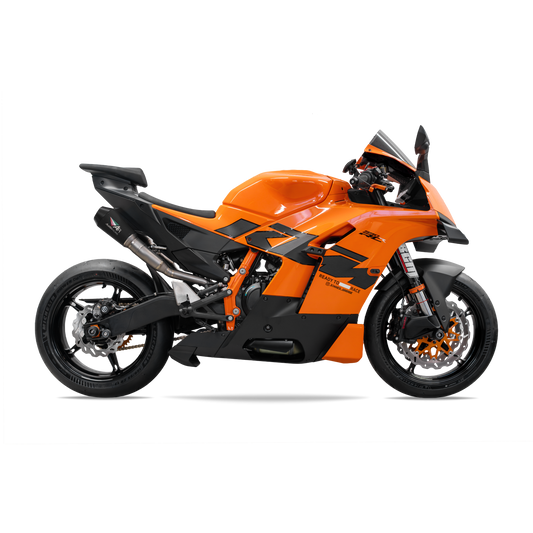 2026 KTM 990 RCR RS22 DUAL UNDERSEAT BOX DELETE TITANIUM EXHAUST SYSTEM