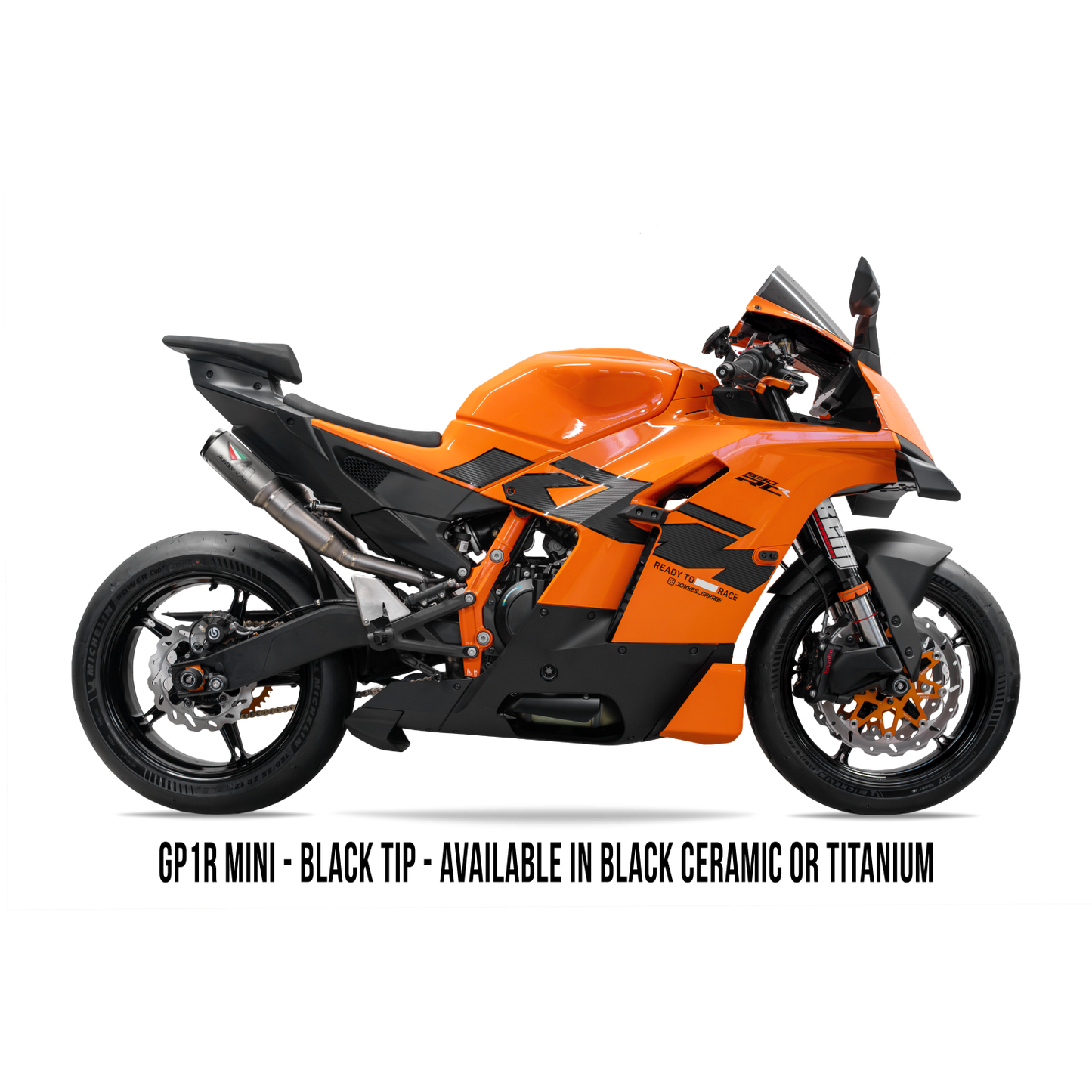 2026 KTM 990 RCR RS22 DUAL UNDERSEAT BOX DELETE TITANIUM EXHAUST SYSTEM