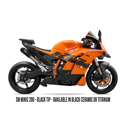 2026 KTM 990 RCR RS22 DUAL UNDERSEAT BOX DELETE TITANIUM EXHAUST SYSTEM