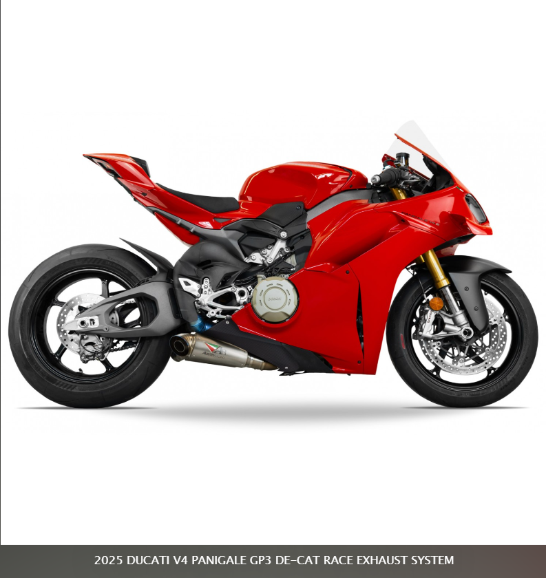 2025 DUCATI V4 PANIGALE GP3 DE-CAT RACE EXHAUST SYSTEM / Austin Racing