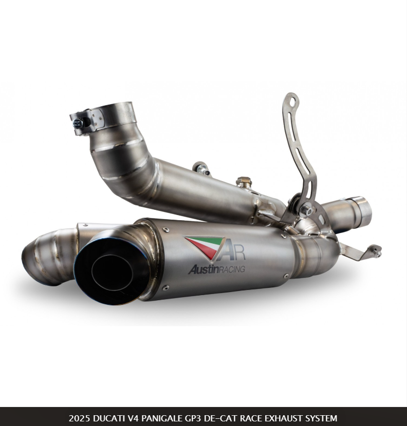 2025 DUCATI V4 PANIGALE GP3 DE-CAT RACE EXHAUST SYSTEM / Austin Racing