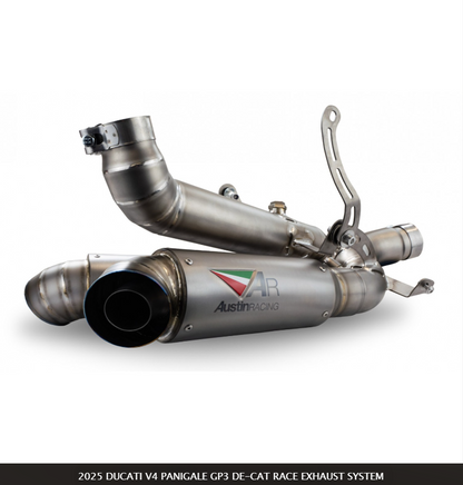 2025 DUCATI V4 PANIGALE GP3 DE-CAT RACE EXHAUST SYSTEM / Austin Racing