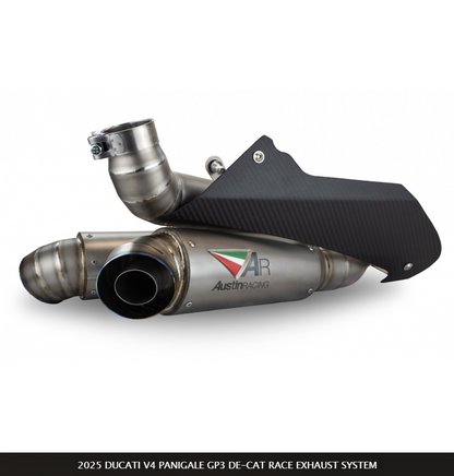 2025 DUCATI V4 PANIGALE GP3 DE-CAT RACE EXHAUST SYSTEM / Austin Racing