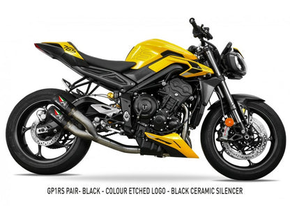2023 - 2025 TRIUMPH STREET TRIPLE 765 RS BOX-DELETE AND FULL RACE EXHAUST SYSTEM