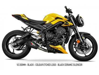 2023 - 2025 TRIUMPH STREET TRIPLE 765 RS BOX-DELETE AND FULL RACE EXHAUST SYSTEM