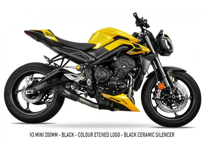 2023 - 2025 TRIUMPH STREET TRIPLE 765 RS BOX-DELETE AND FULL RACE EXHAUST SYSTEM